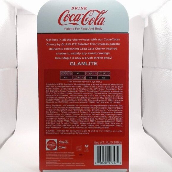 Glamlite x Coca-Cola Cherry Eyeshadow Palette — NEW - Picture 2 of 7